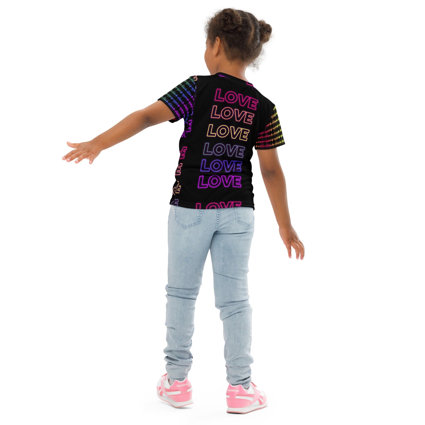 Kids Neon Love Crew Neck T-shirt