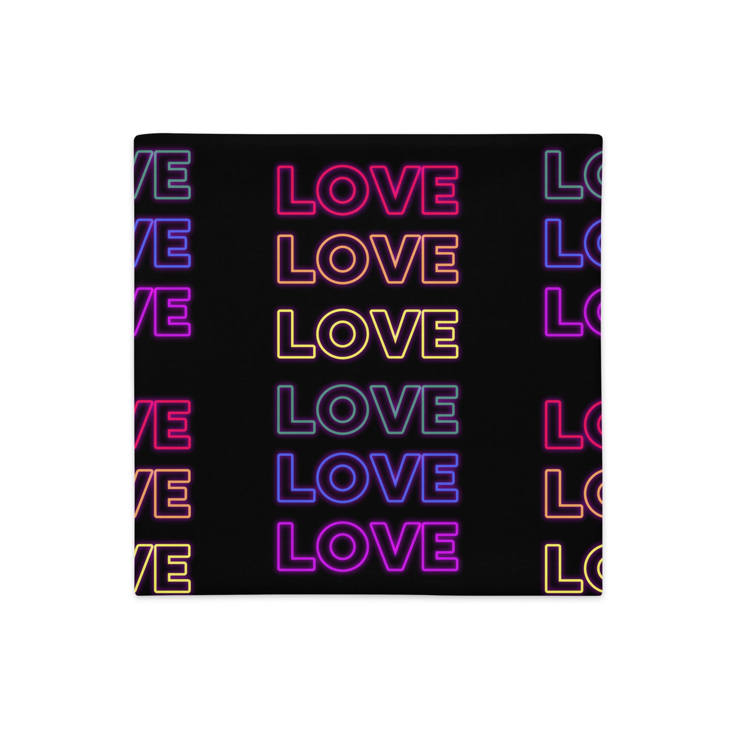 Neon Love  Premium Pillow Case