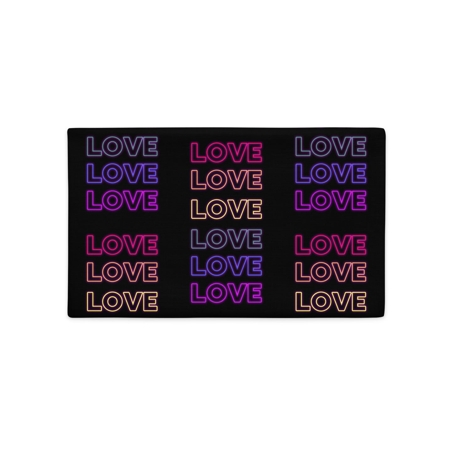 Neon Love  Premium Pillow Case