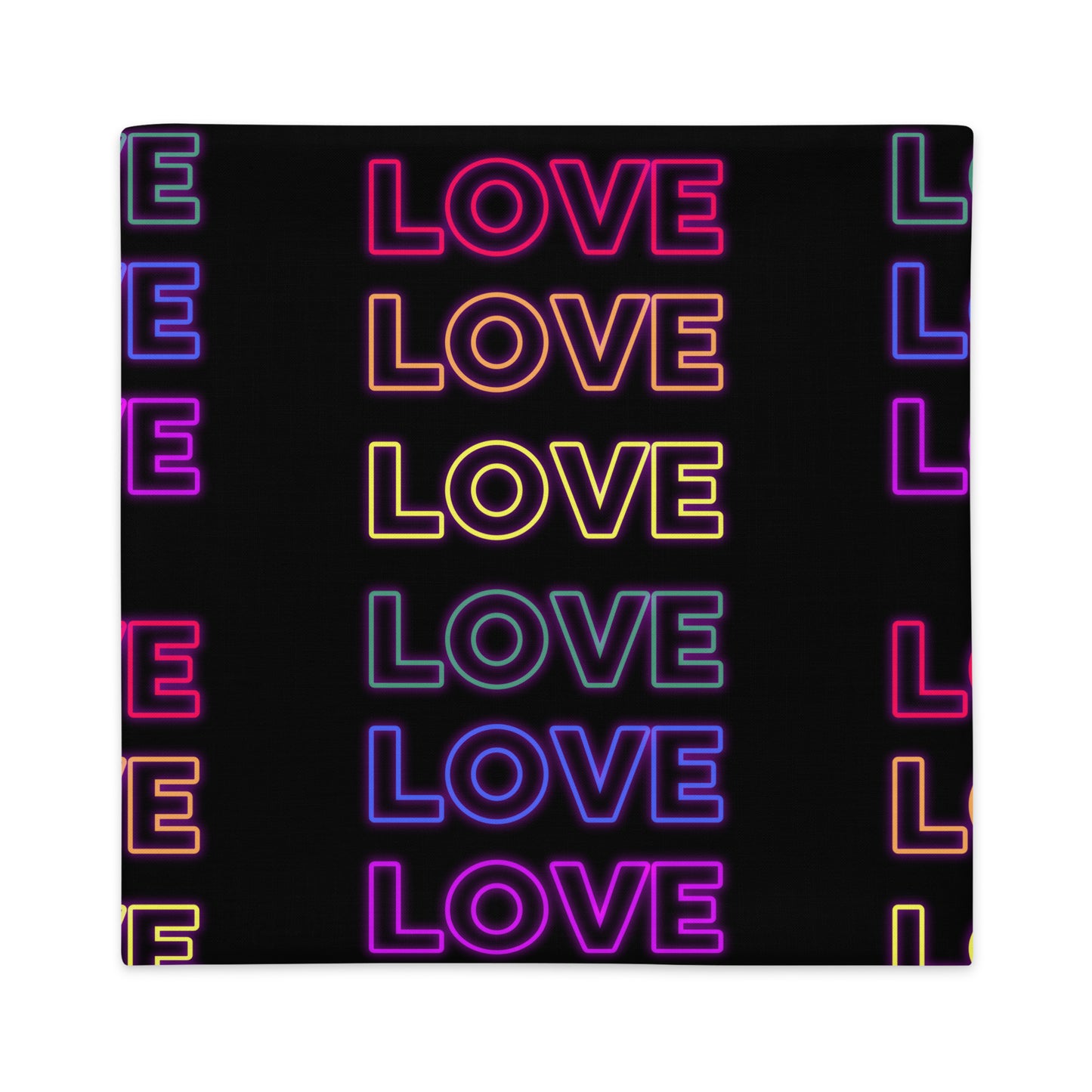 Neon Love  Premium Pillow Case