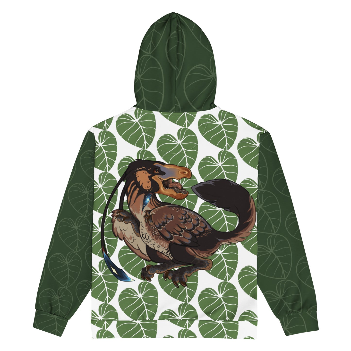 Unisex Light Dino-rrific Raptor Zip Hoodie