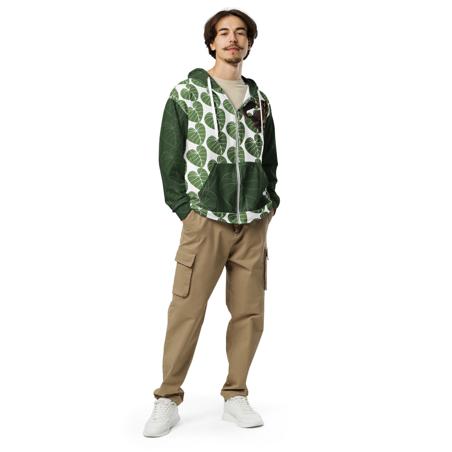 Men Dino-rrific Raptor  Zip Hoodie