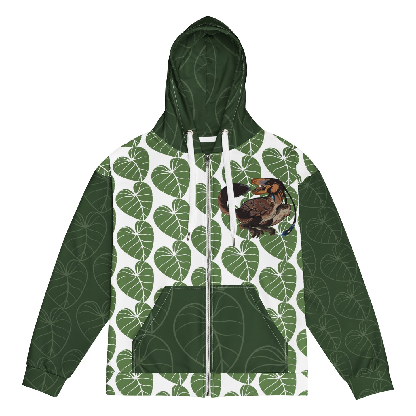 Unisex Light Dino-rrific Raptor Zip Hoodie