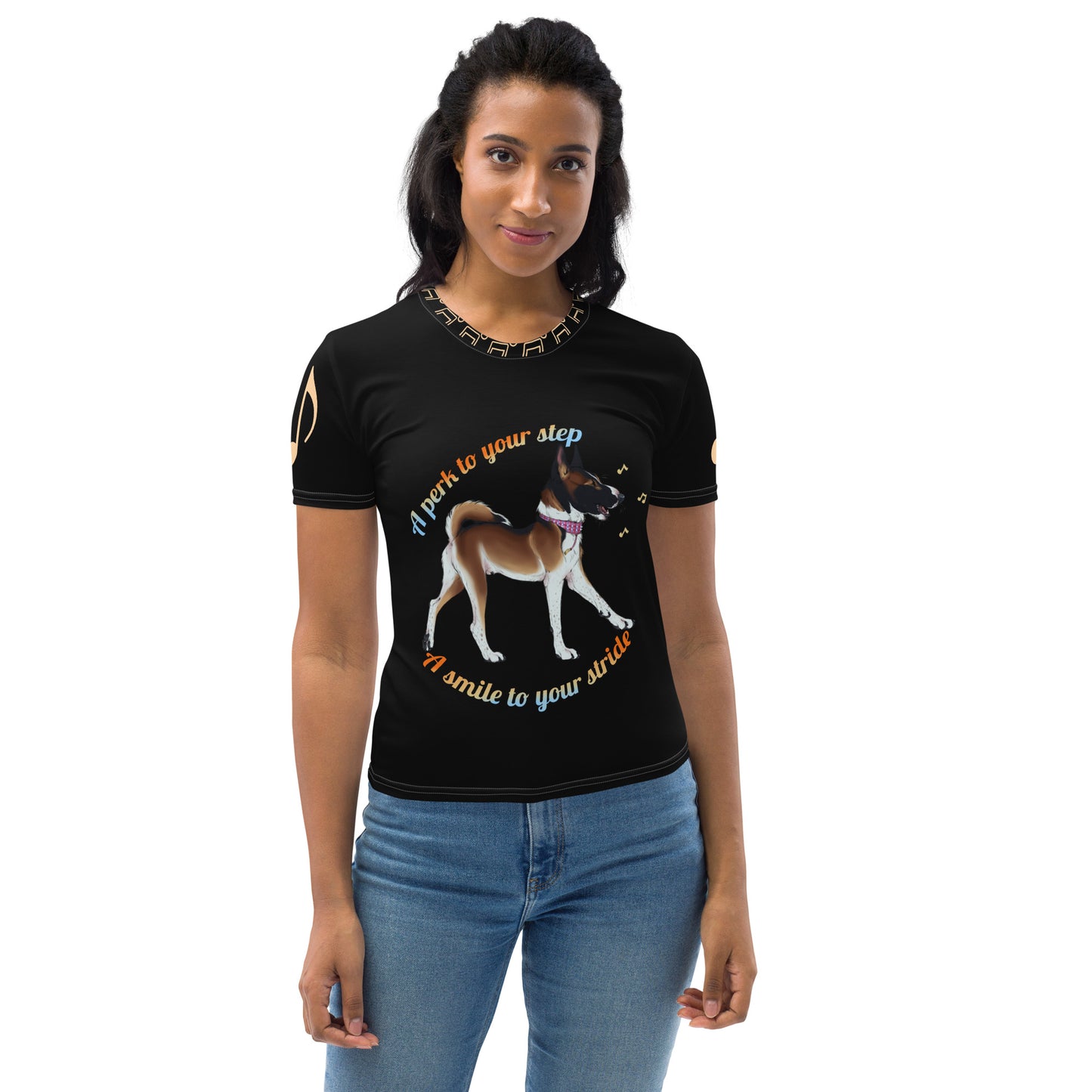 Women's A Pep To Your Stride Black T-shirt