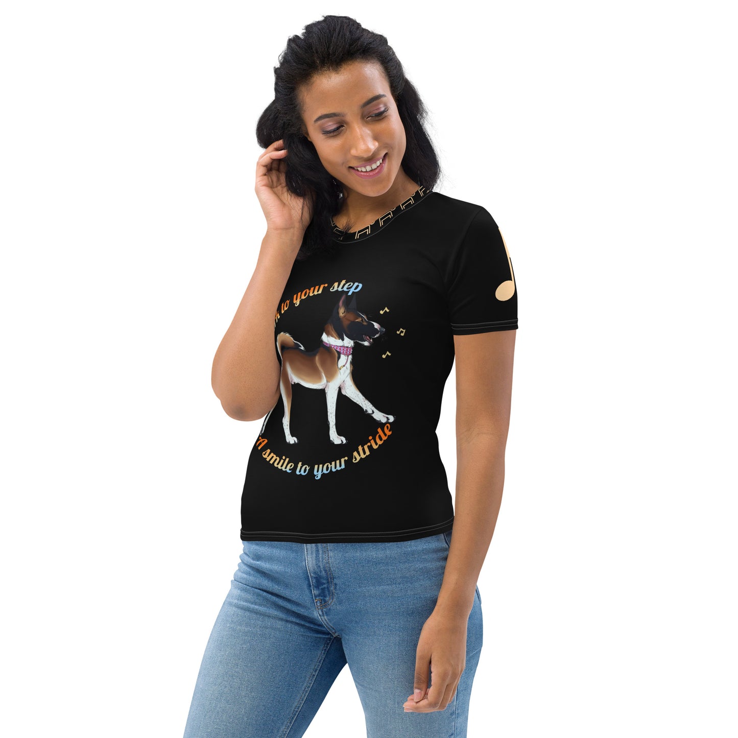 Women's A Pep To Your Stride Black T-shirt