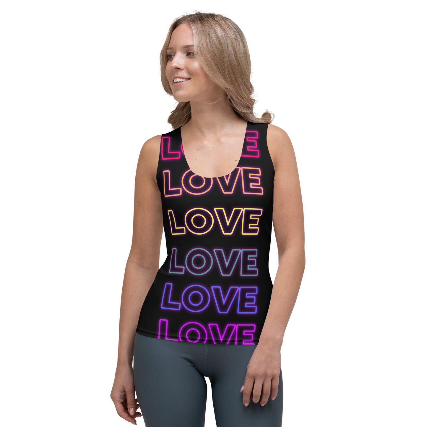 Woman's Neon Love Tank Top