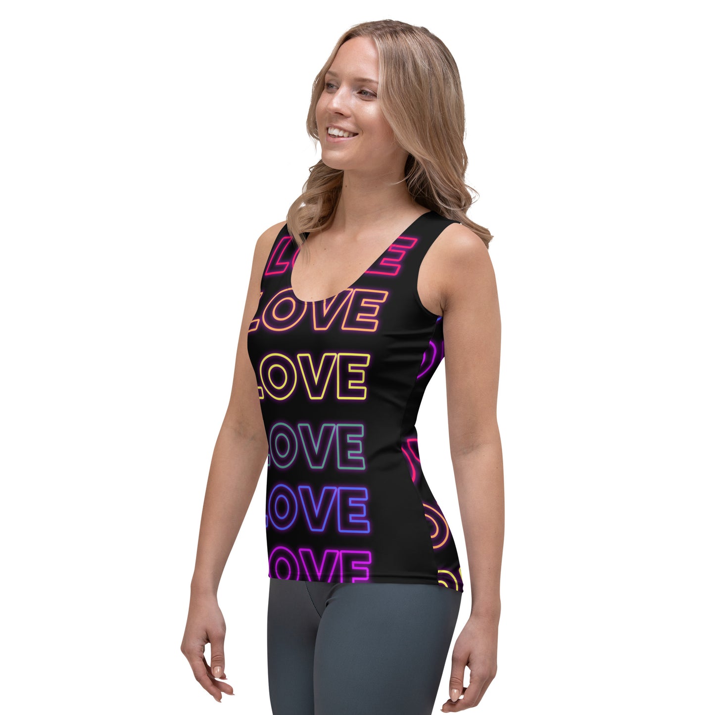 Woman's Neon Love Tank Top