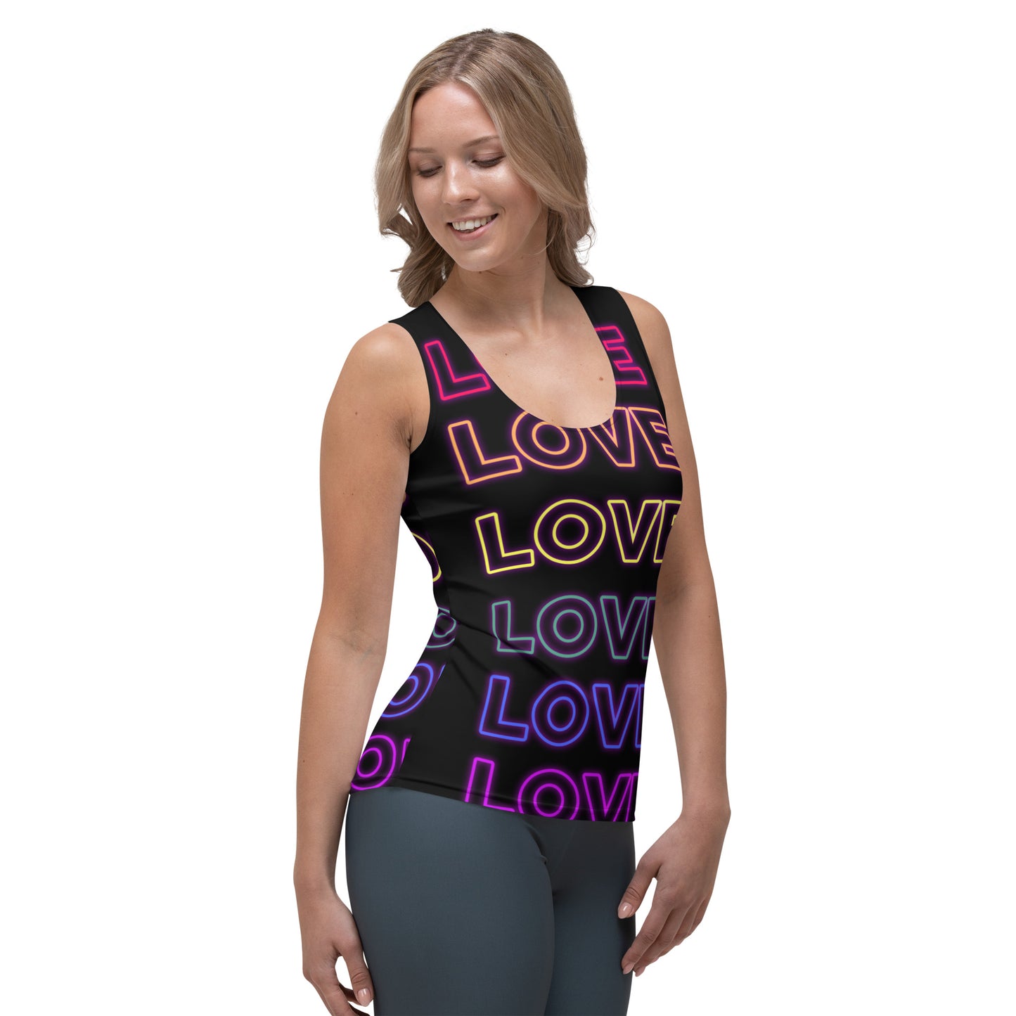 Woman's Neon Love Tank Top