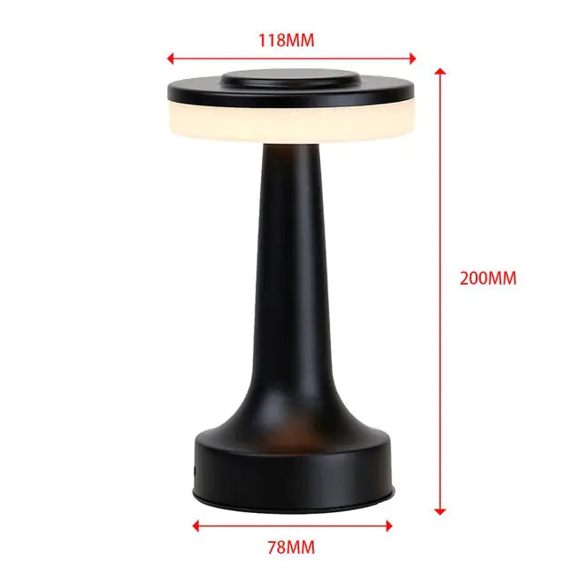 Wireless  Touch Sensor Retro Bar Rechargeable Table Lamp