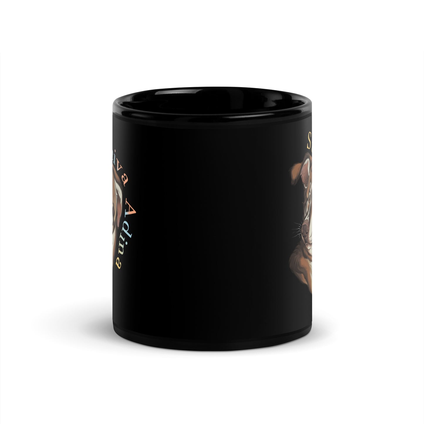 Sunniva Adina Black Glossy Mug