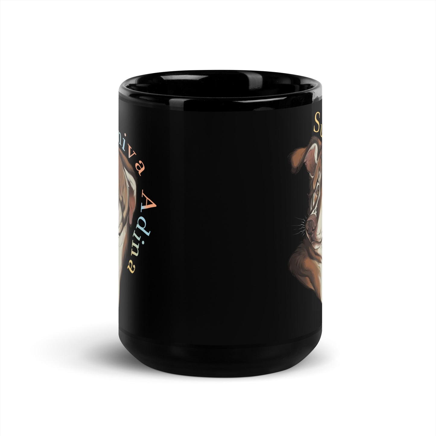 Sunniva Adina Black Glossy Mug