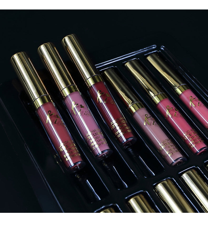 12 Colors set Lasting Matte Lip Gloss