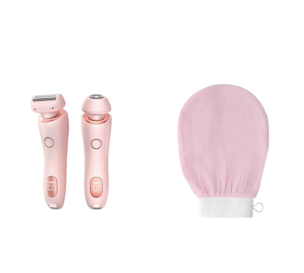 2 In 1 Women Hair Razor Removal Epilator USB Rechargeable Trimmer