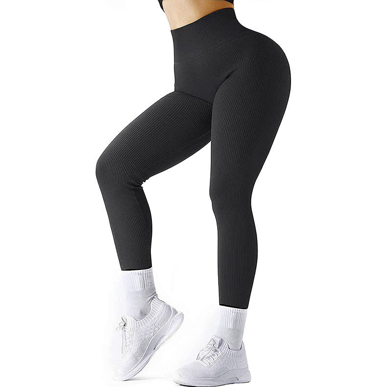Women's Solid High Waist Seamless Slimming Fitness Yoga Pants