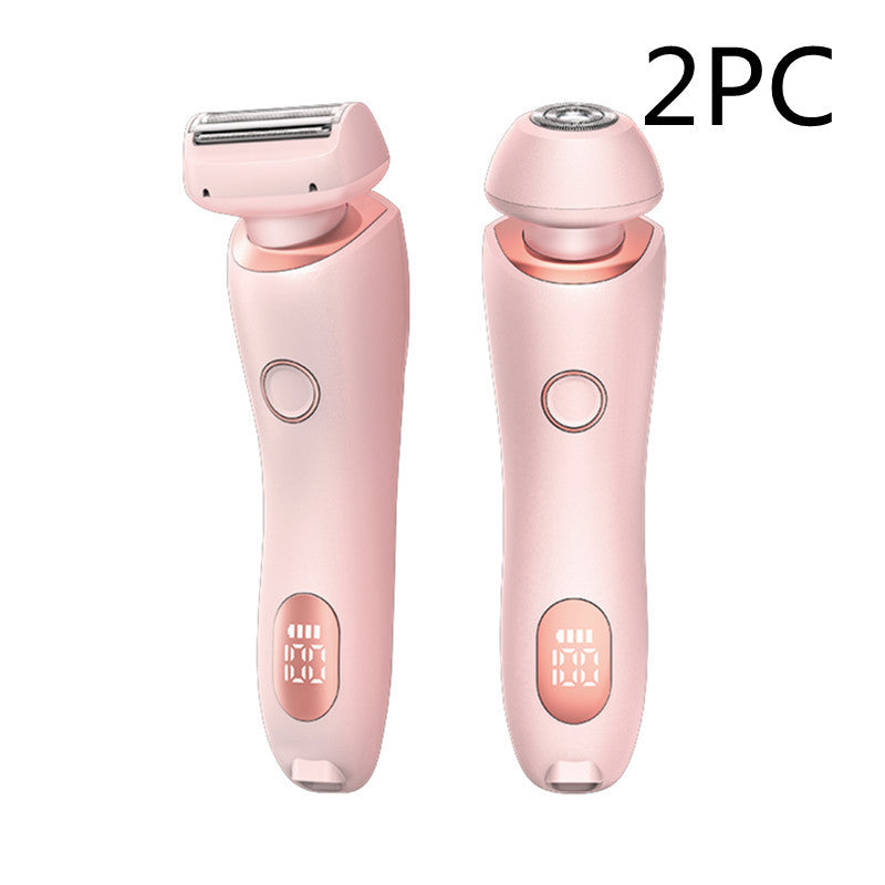 2 In 1 Women Hair Razor Removal Epilator USB Rechargeable Trimmer