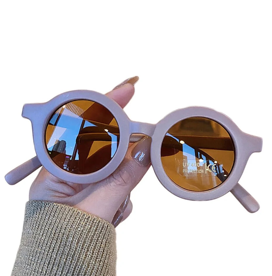 Infant's Cute And Retro Solid Color Sunglasses