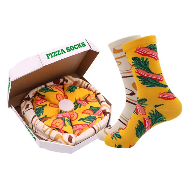 Women Personalized Pizza Sushi Socks