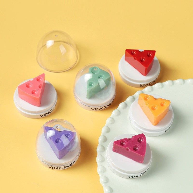 Cute Cheese Lip Balm Temperature Change Moisturizing