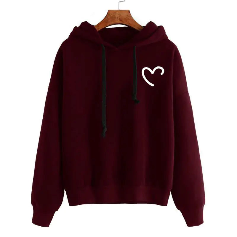 Women's Fleece Hooded Sweater Top