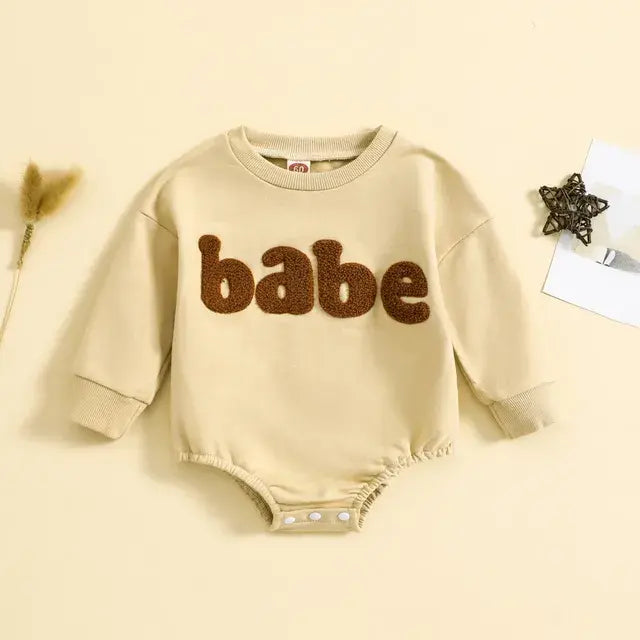 Newborn Autumn Sweatshirt Jumpsuit