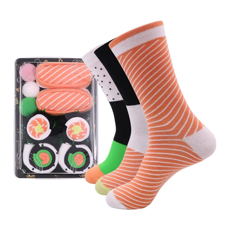 Women Personalized Pizza Sushi Socks