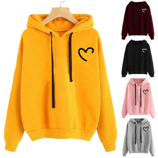 Women's Fleece Hooded Sweater Top