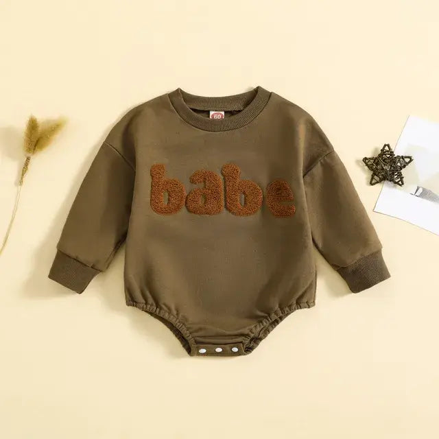 Newborn Autumn Sweatshirt Jumpsuit