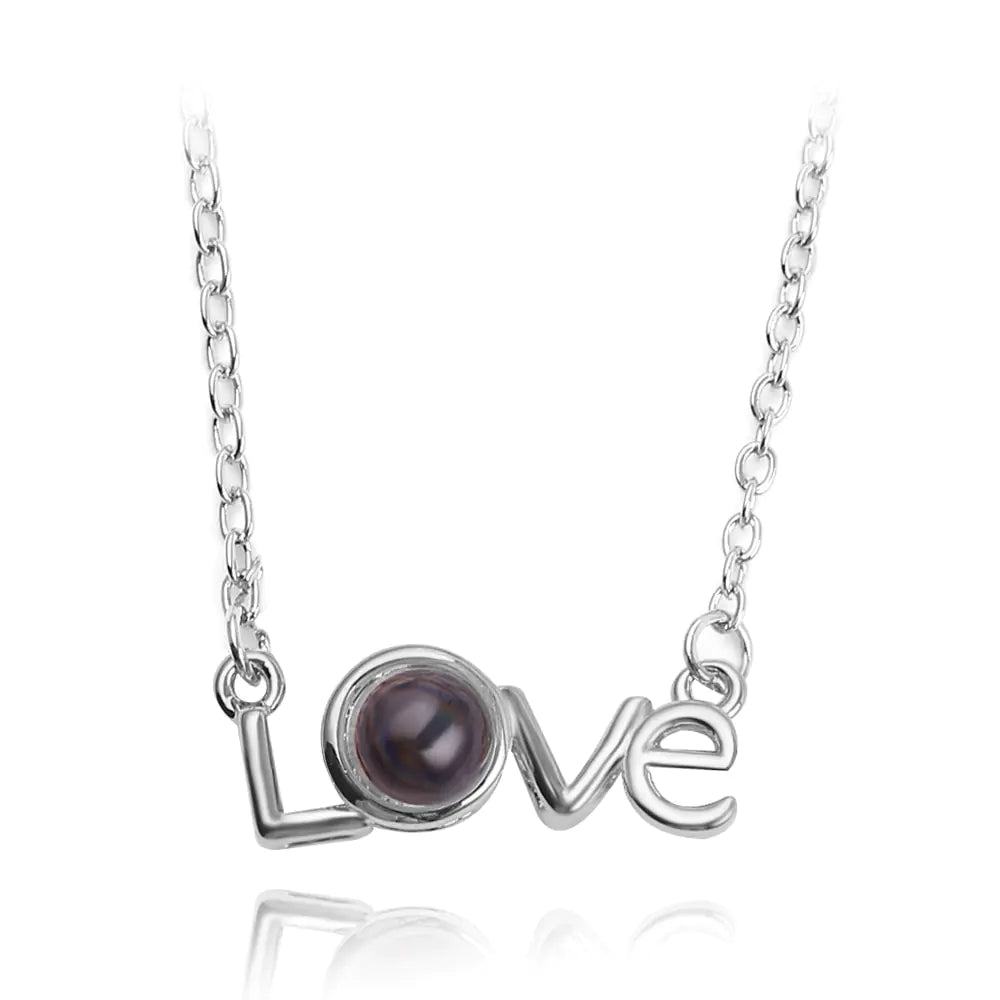 Projection 100 Languages "I Love You"  Pendant Necklace