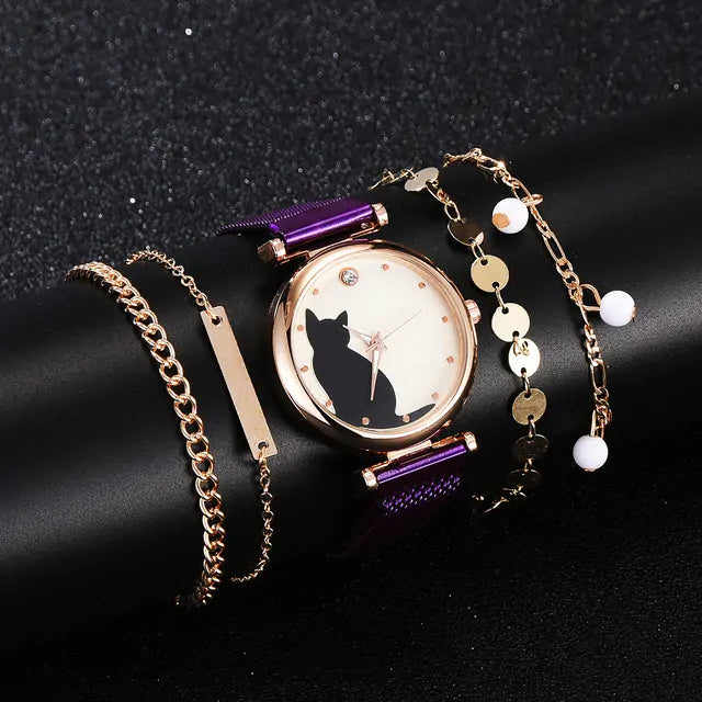 Women Fashion Watch Set