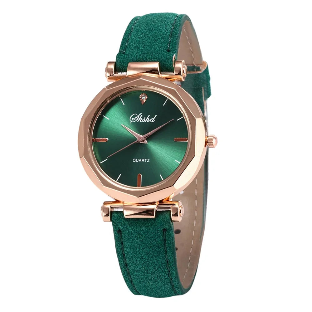 Women Fashion Leather Casual Watch