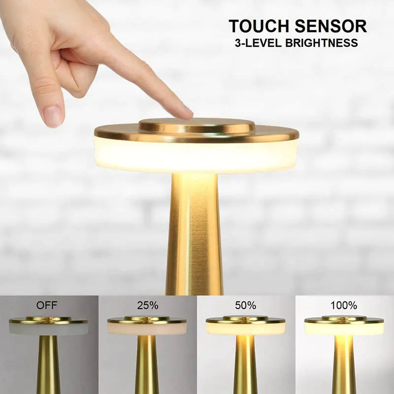 Wireless  Touch Sensor Retro Bar Rechargeable Table Lamp