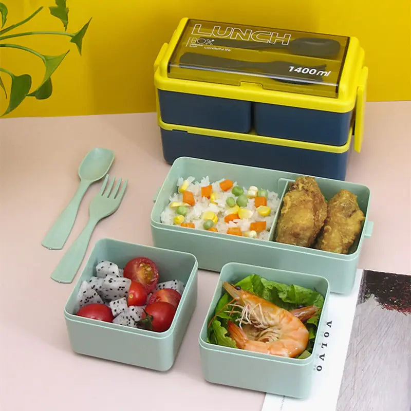 Kids Double Layer Lunch Box