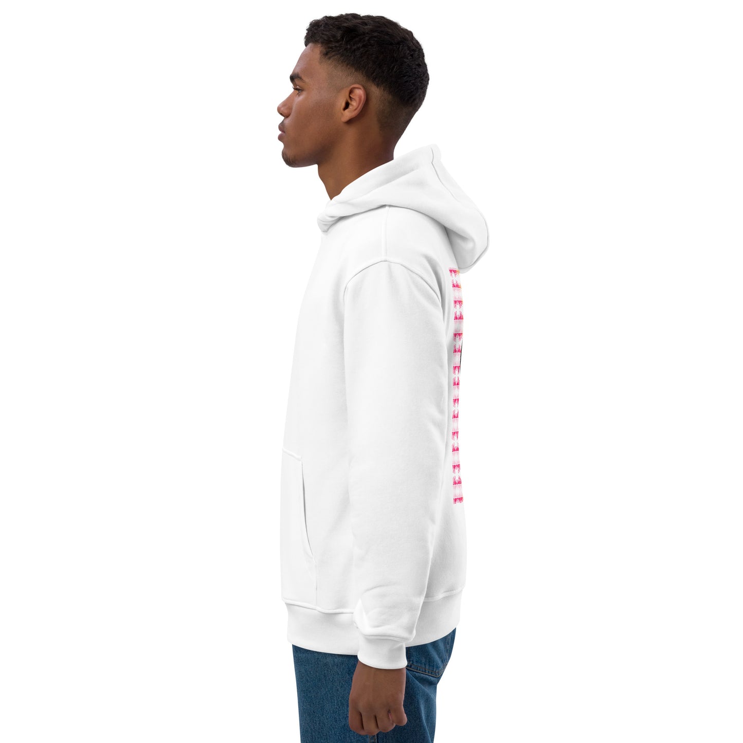 Men Premium Neon Love Eco Hoodie