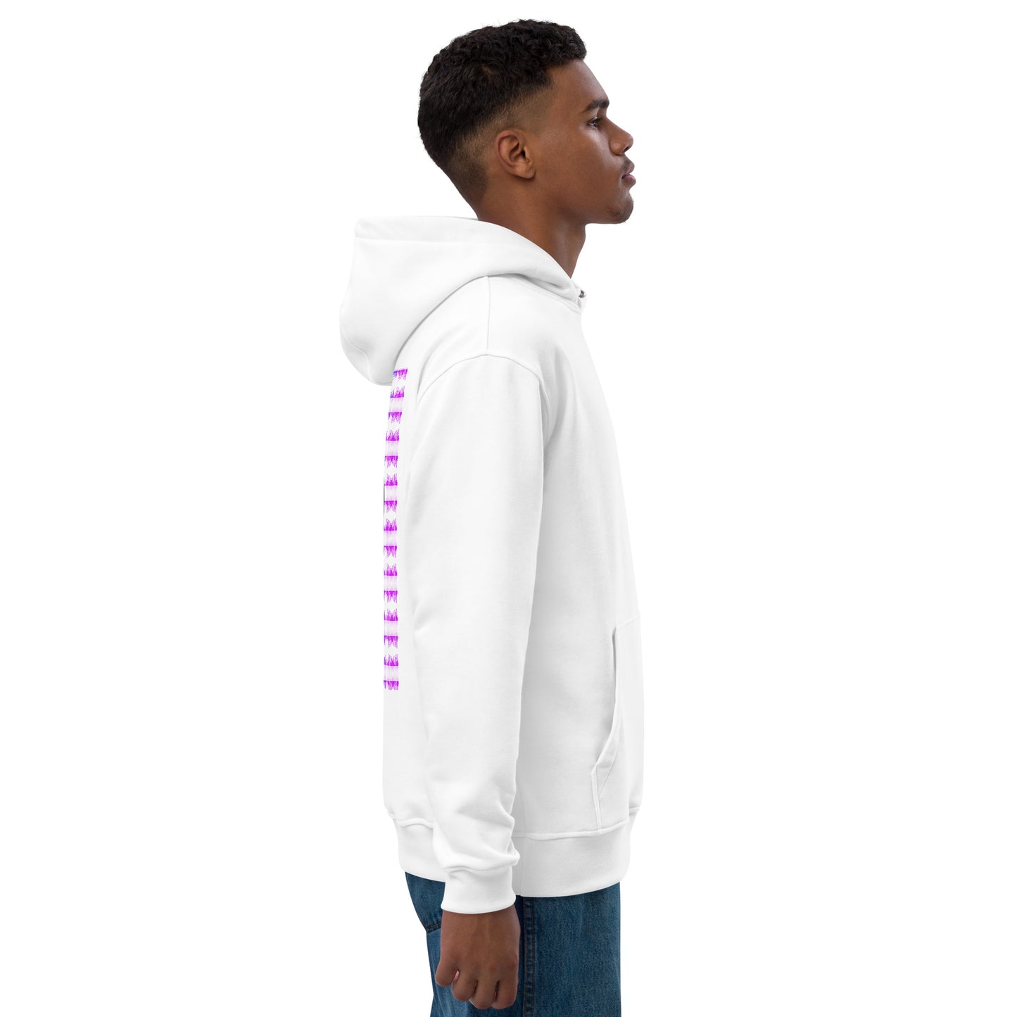 Men Premium Neon Love Eco Hoodie