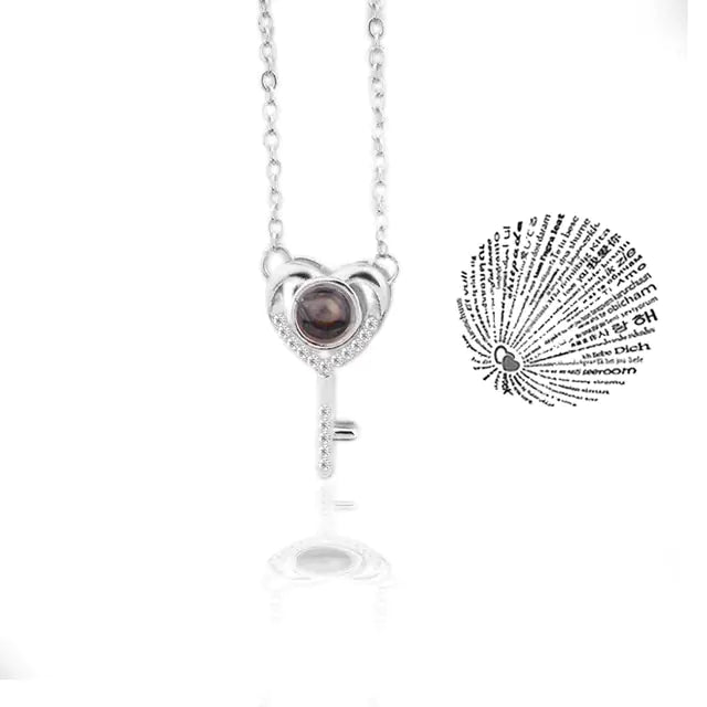 Projection 100 Languages "I Love You"  Pendant Necklace