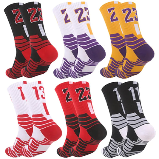 Men, Women, And Kids Breathable Non-Slip Professional Basketball Socks