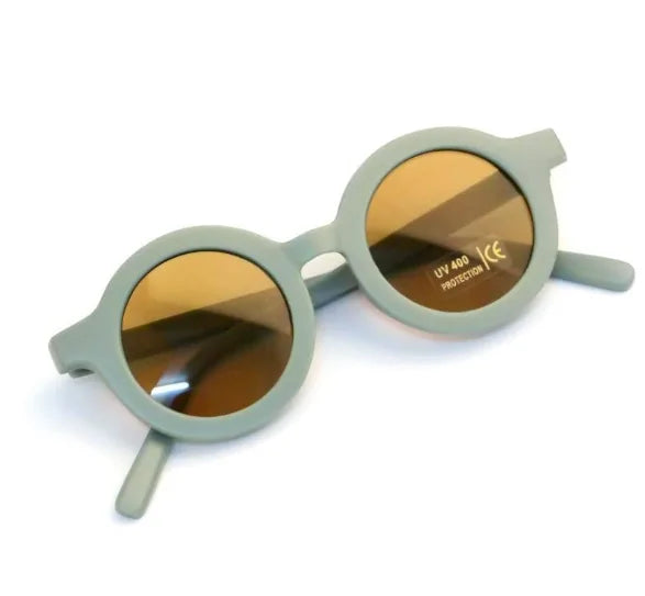 Infant's Cute And Retro Solid Color Sunglasses