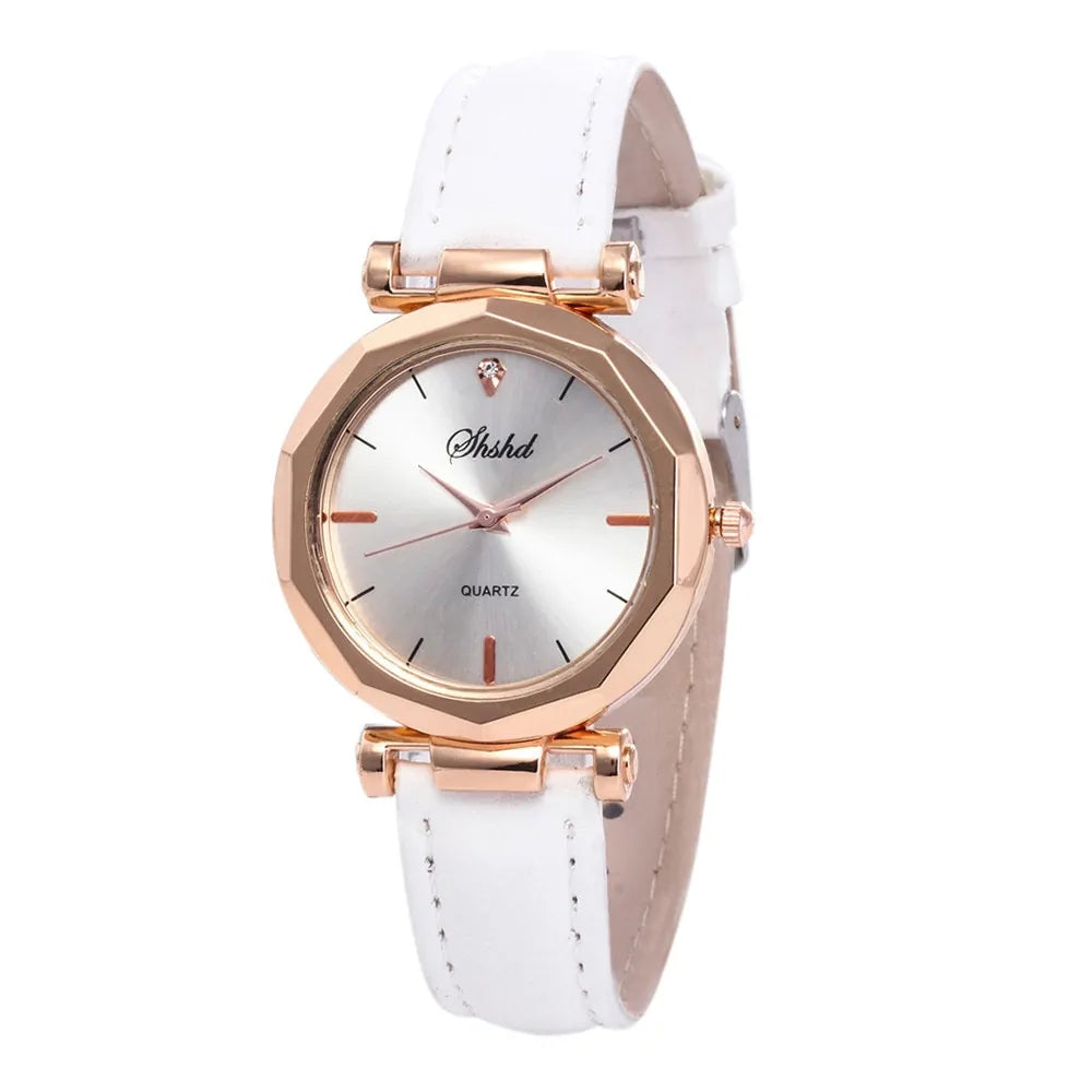 Women Fashion Leather Casual Watch