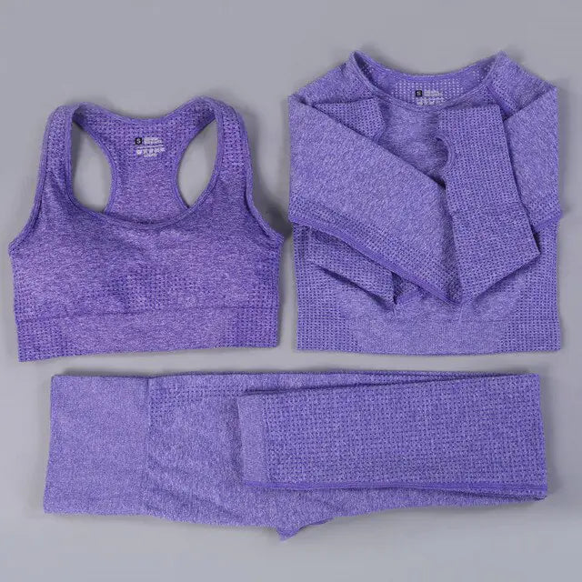 Women 2/3PCS Seamless  Workout Sportswear