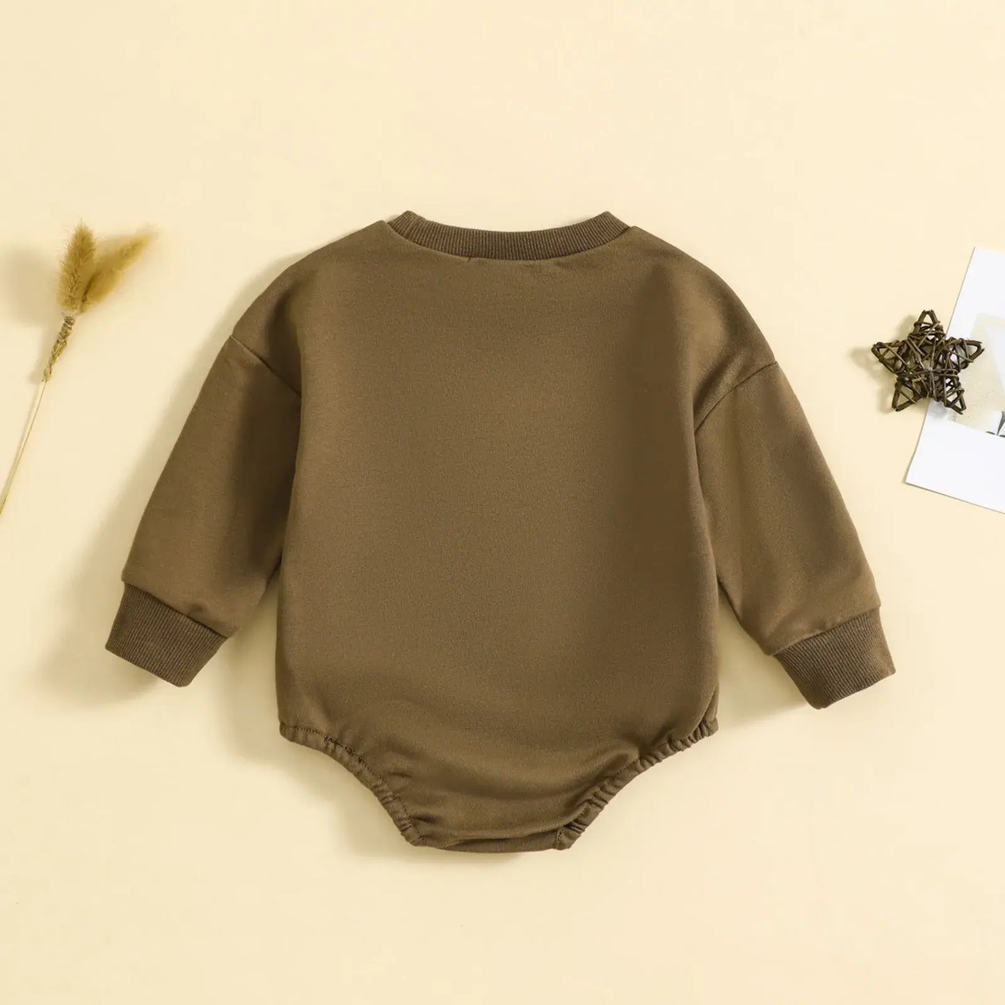 Newborn Autumn Sweatshirt Jumpsuit