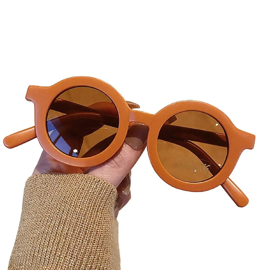 Infant's Cute And Retro Solid Color Sunglasses