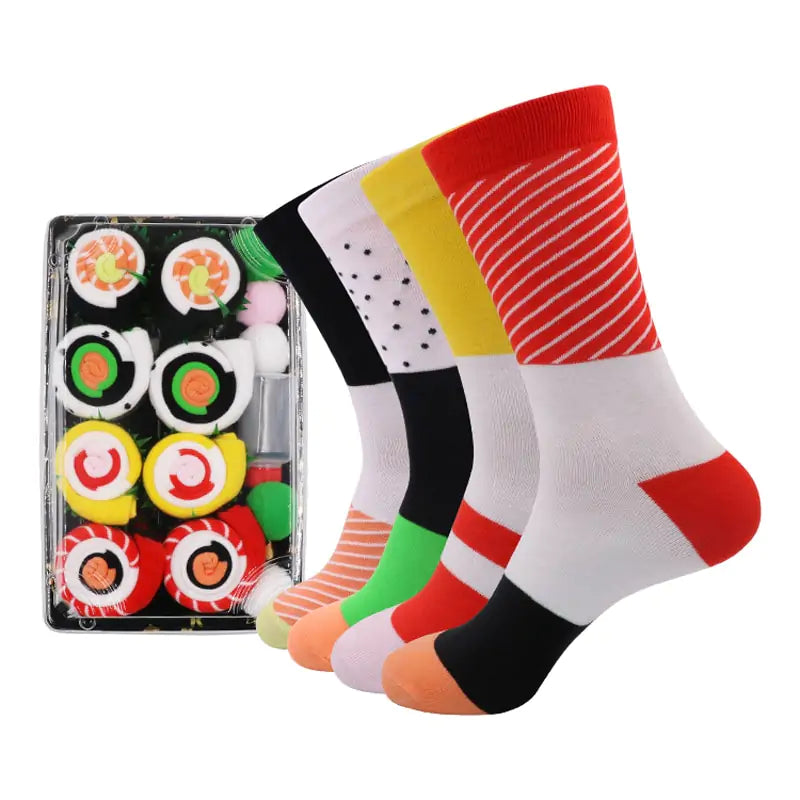 Women Personalized Pizza Sushi Socks