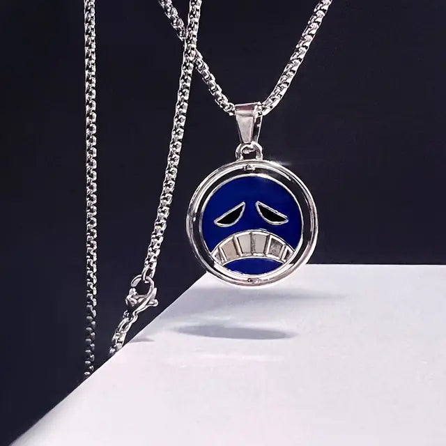 Men Women Anime Ace Metal Necklaces